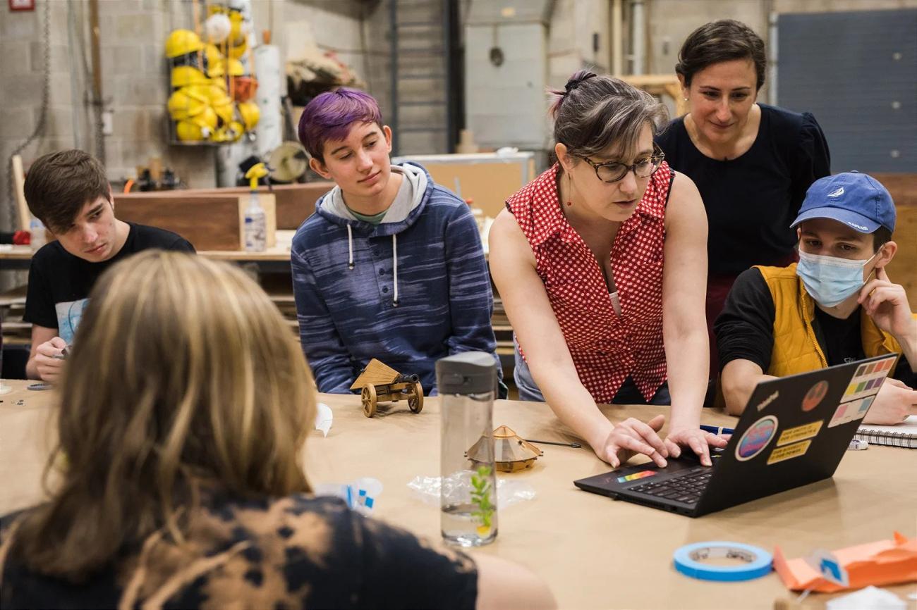 Lehigh University art students